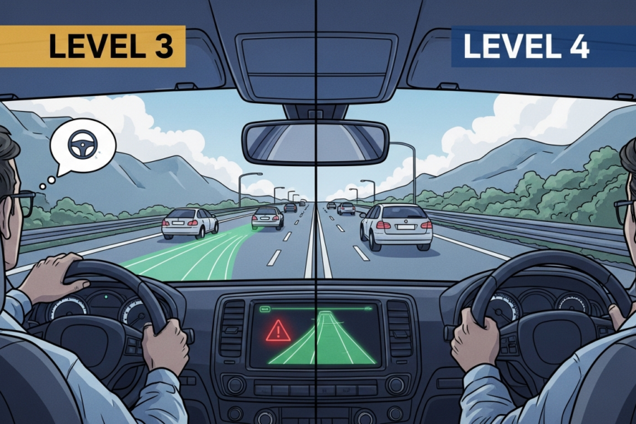The Difference Between Level 3 and Level 4 Autonomy Explained