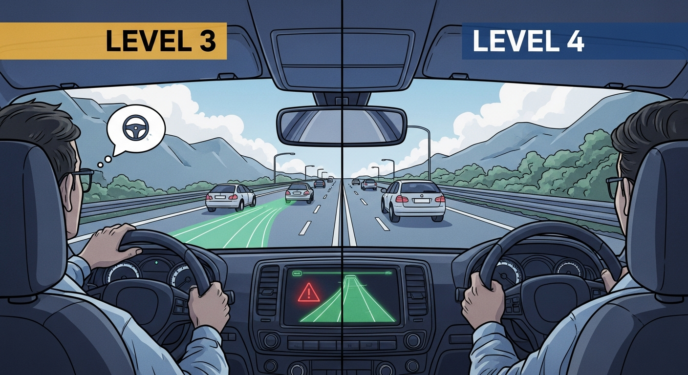The Difference Between Level 3 and Level 4 Autonomy Explained