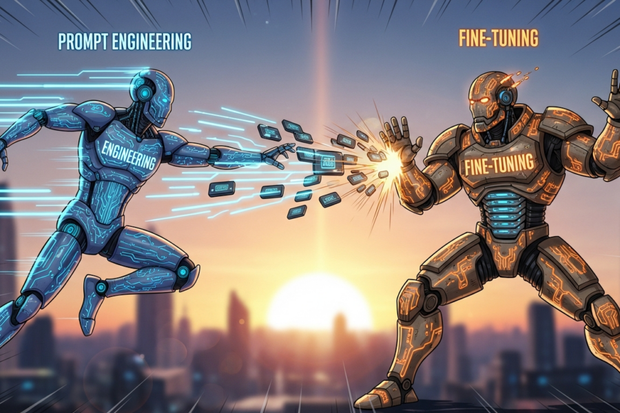 Prompt Engineering vs. Fine-Tuning: When Each Approach Wins