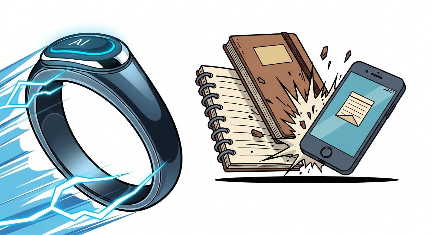 Why Traditional Note Apps Can’t Compete with This $75 AI Ring